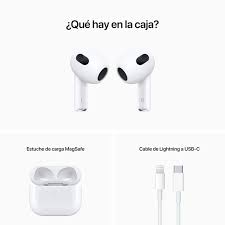 AirPods Serie 3 ¡Pequeños, potentes, inalámbricos!